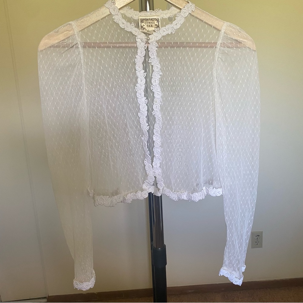Vintage Gunne Sax Lace Cardigan